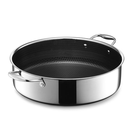 Hexclad Hybrid buffetgryte/sautegryte med lock 6,6 L