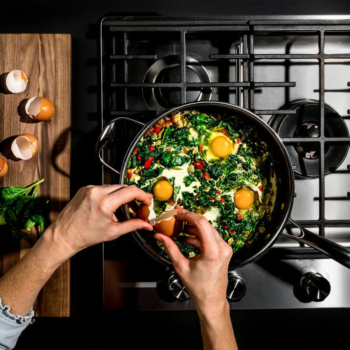 Hexclad Hybrid Sautépanna med lock 3 L