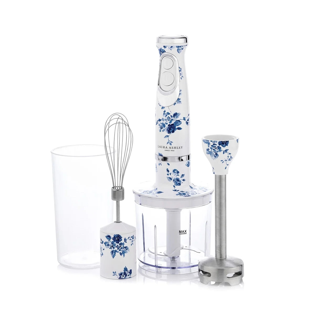 Laura Ashley Stavmixer 600W China Rose blå/vit