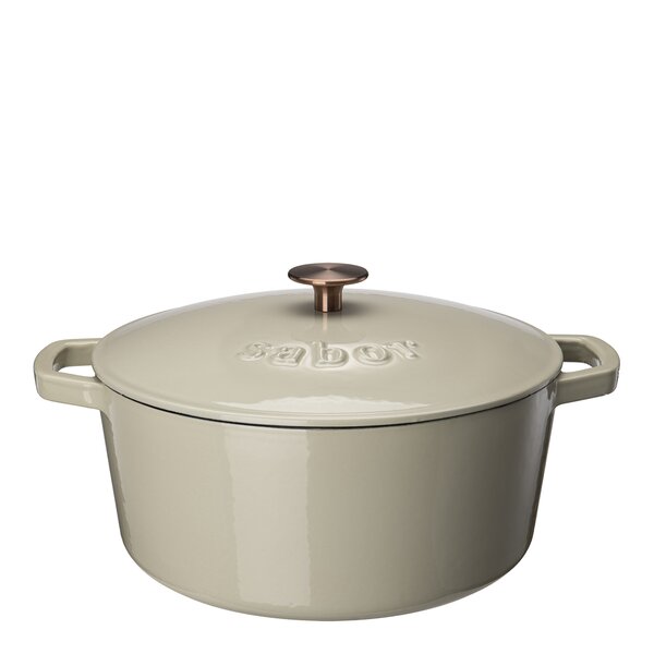 Sabor Gjutjärnsgryta 6,7 L varmgrå