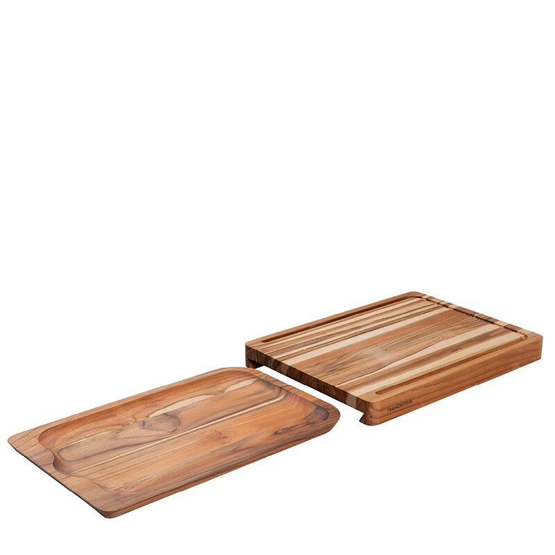 Tramontina BBQ by Hellstrøm skärbrädset 2 delar 40x30 cm natur