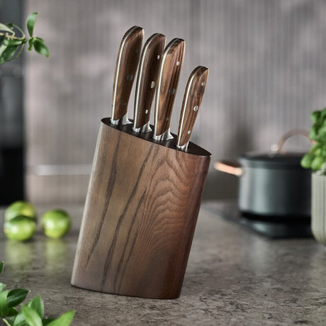 Modern House Nord knivset 4 knivar med knivblock
