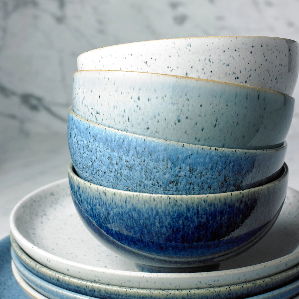 Denby Studio Blue Flingskål 17 cm 4-Pack stengods