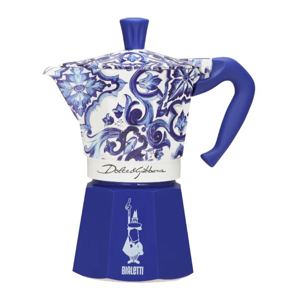 Bialetti Moka express Dolce & Gabbana 6 koppar Blå