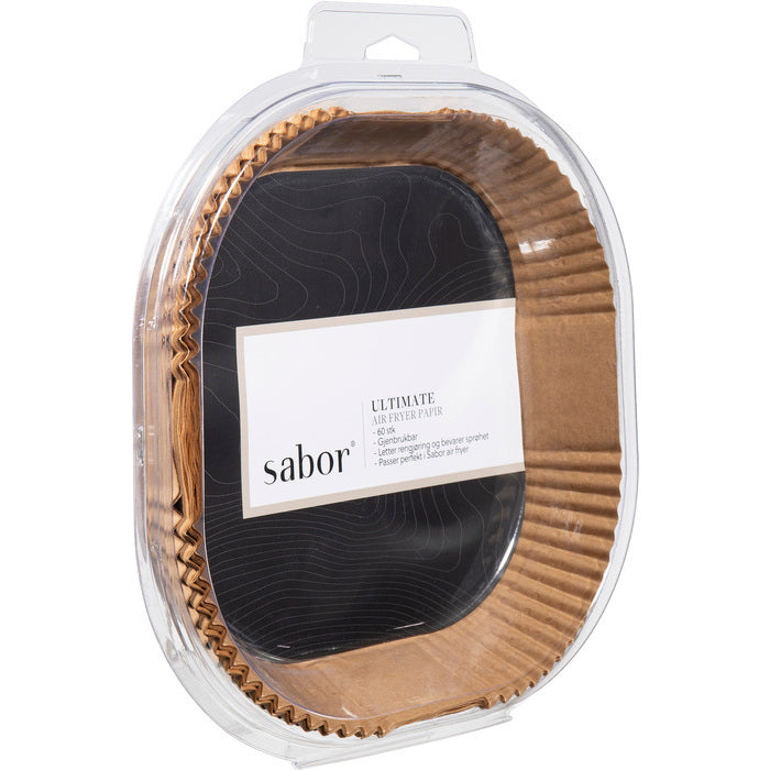 Sabor Ultimate Airfryer Papper 23 cm 60-pack Brun