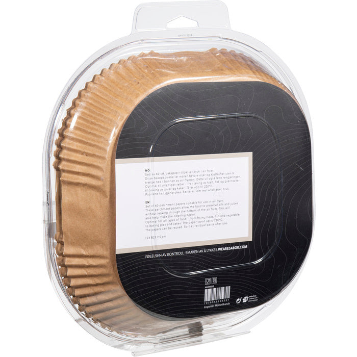 Sabor Ultimate Airfryer Papper 23 cm 60-pack Brun