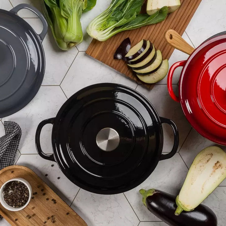 Sabor Basic Gjutjärnsgryta 4 L Svart