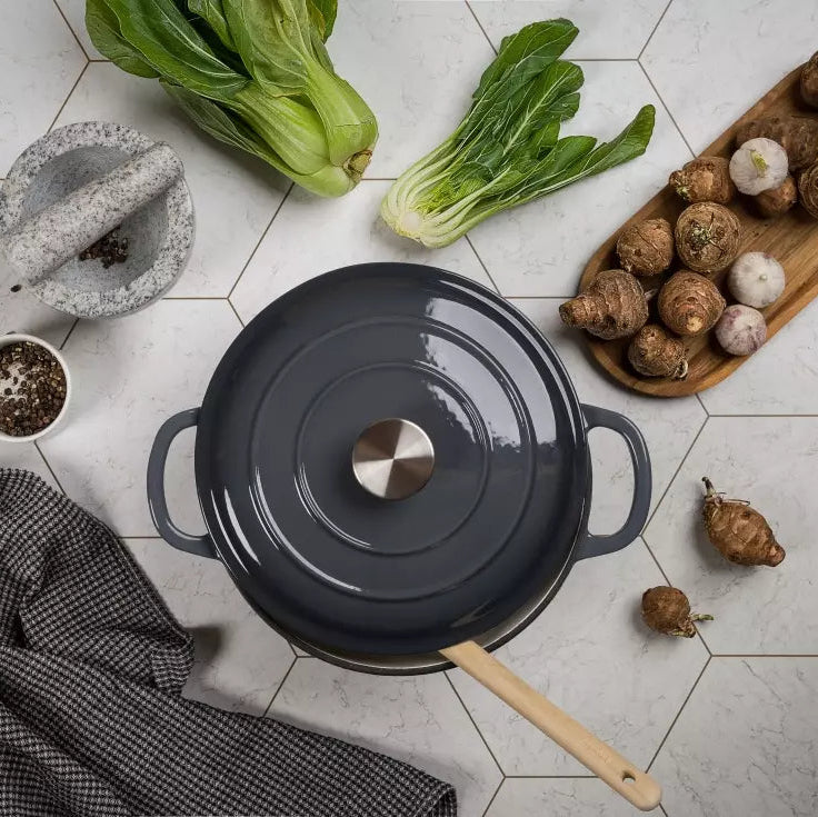 Sabor Basic Gjutjärnsgryta 4 L Grå