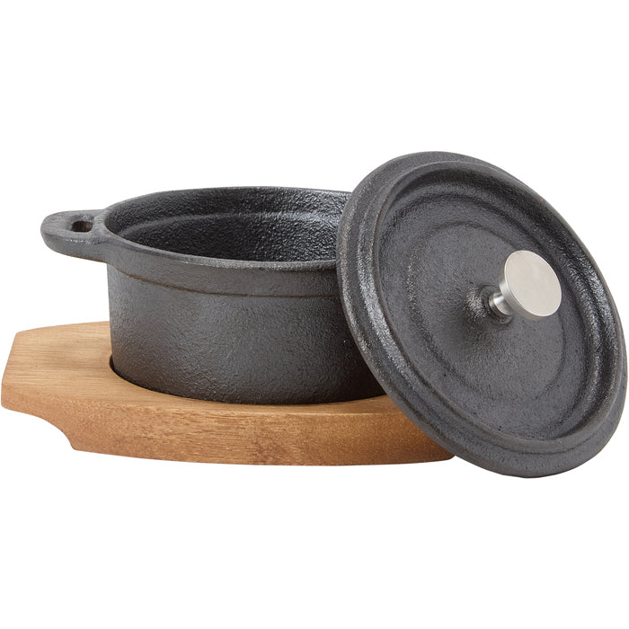 Anders Petter Classic minigryta 10 cm svart/natur