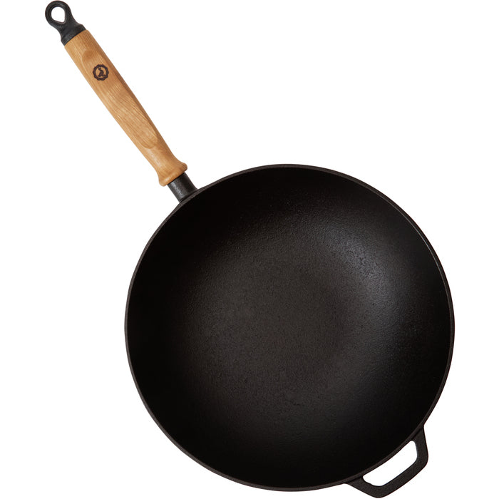 Anders Petter Signerat wokpanna gjutjärn 32 cm