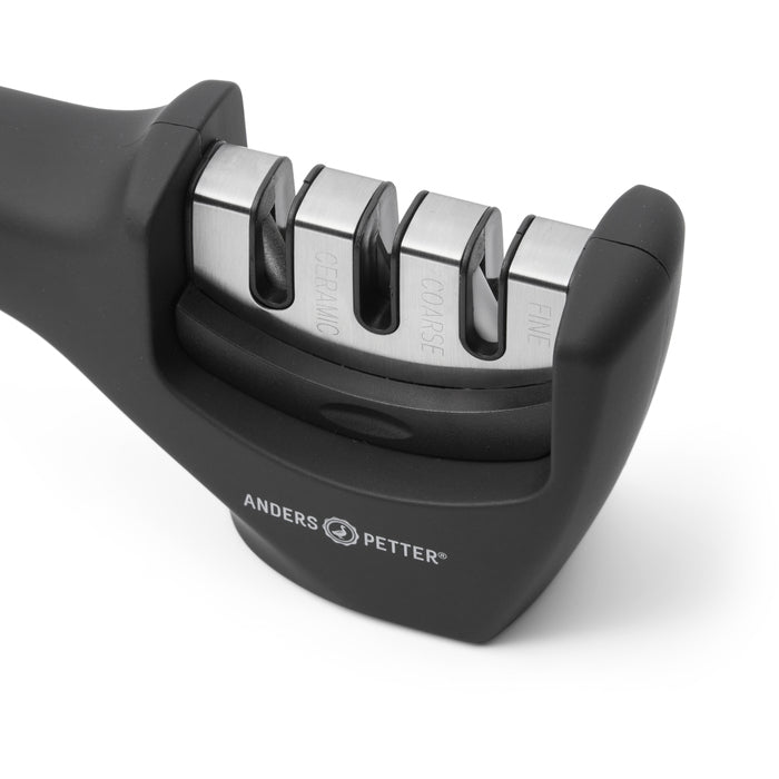 Anders Petter Classic knivslip 21x7,5 cm svart/rostfri