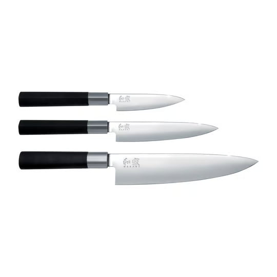 Kai Wasabi Black knivset 3 delar