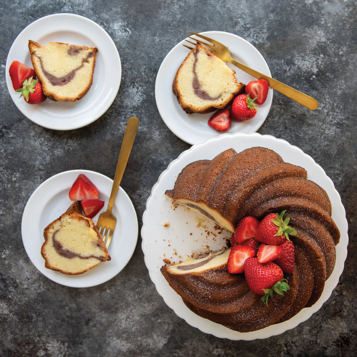 Nordic Ware swirl bundt bakform 2,4 L