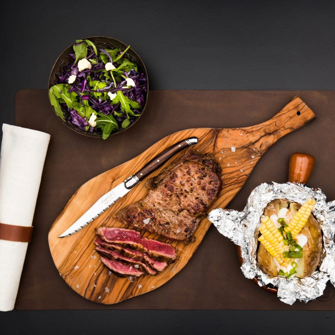 Laguiole Style de Vie Grillknivar 6-pack Dark Wood