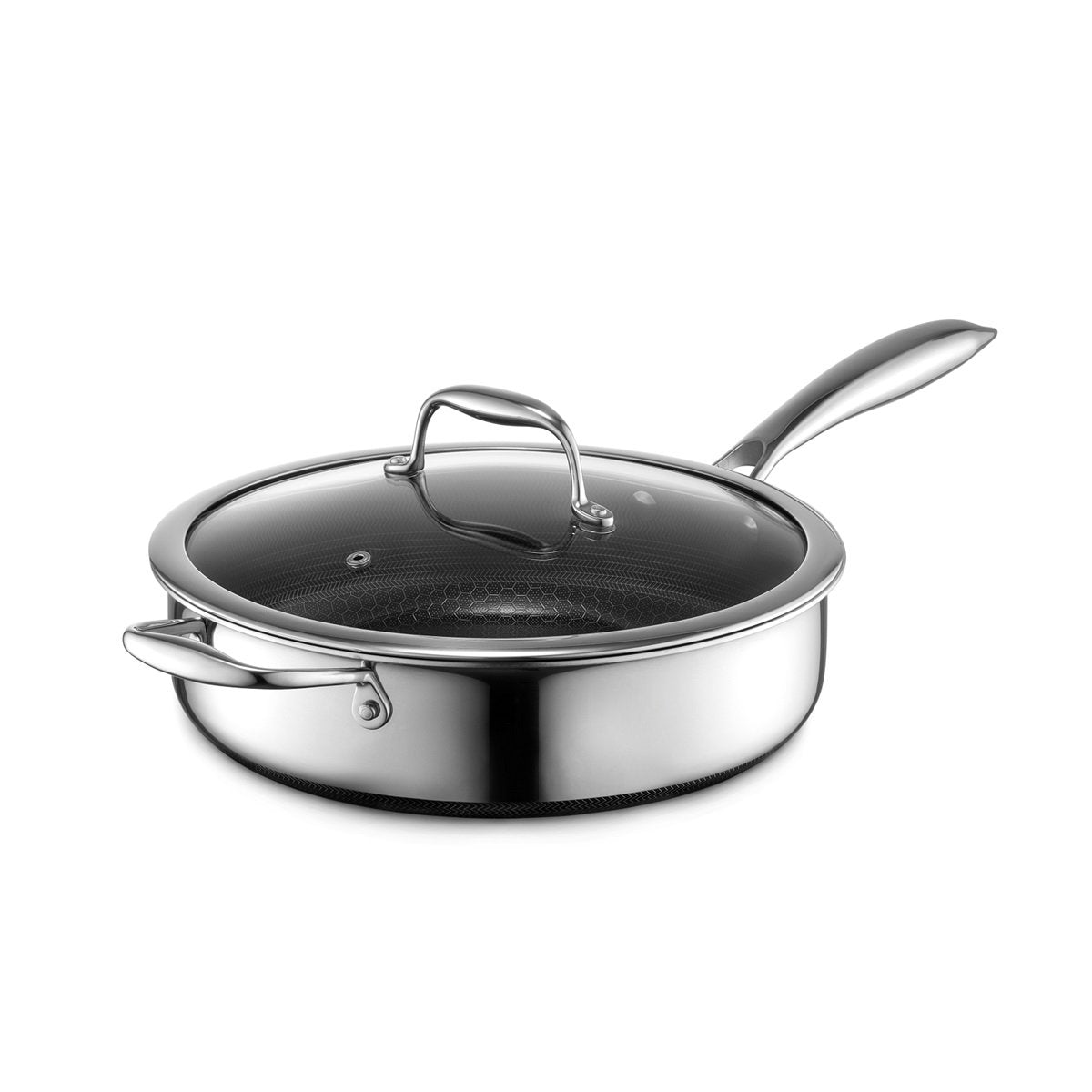Hexclad Hybrid Sautépanna med lock 3 L