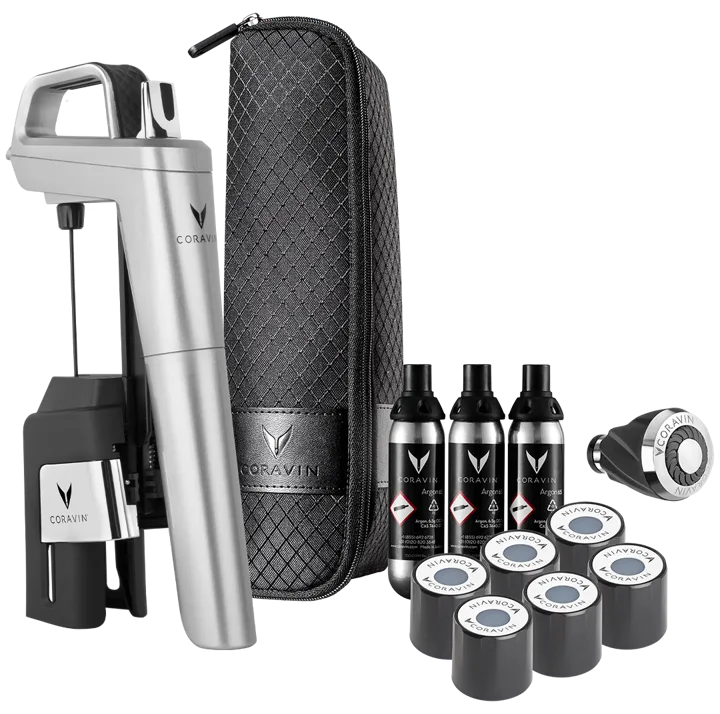 Coravin Timeless Six+ Vinkonserveringssystem 11 delar Silver