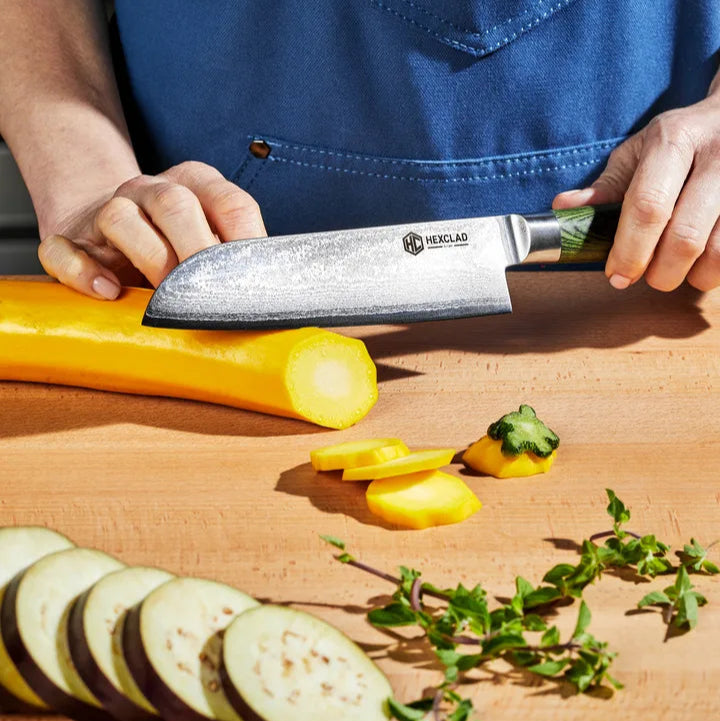 Hexclad Hybrid Santoku 18 cm Rostfri