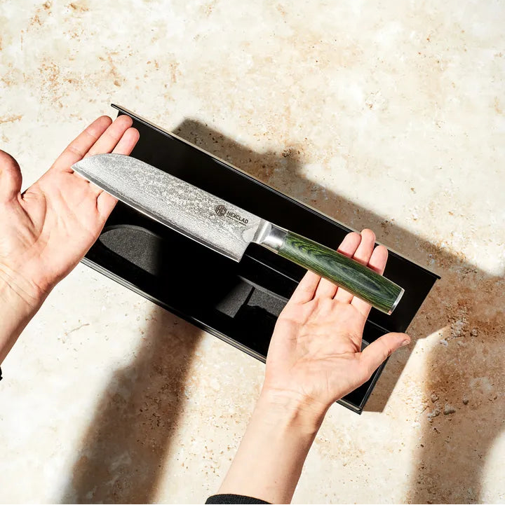 Hexclad Hybrid Santoku 18 cm Rostfri