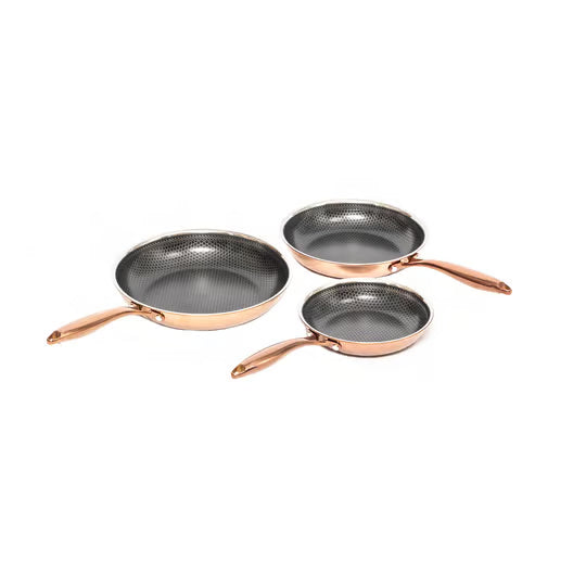 Hâws Santo hybrid stekpanna 3 delar 20+24+28 cm Rose gold