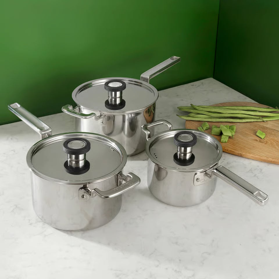 Robert welch 316 Series kastrullset 3 delar rostfritt stål