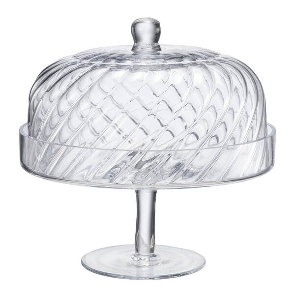 Stiernholm Classic tårtfat med glaskupa 24 cm kristallglas