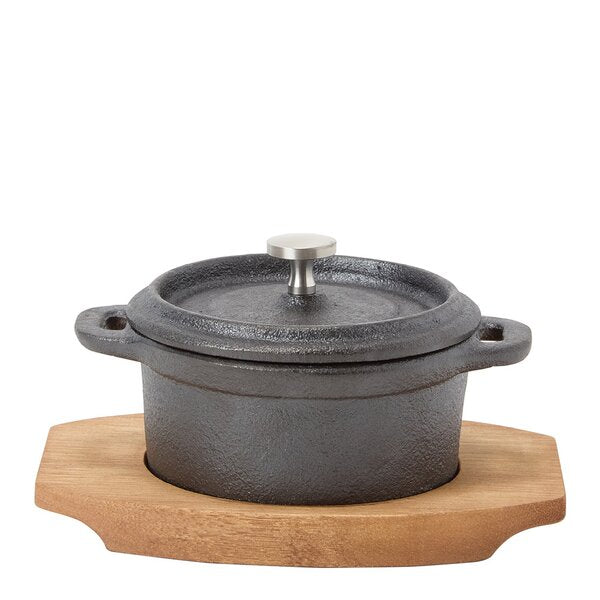Anders Petter Classic minigryta 10 cm svart/natur