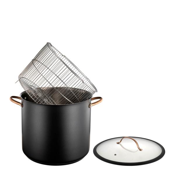Modern House Black Copper gryta med ångkorg 18 L svart/koppar