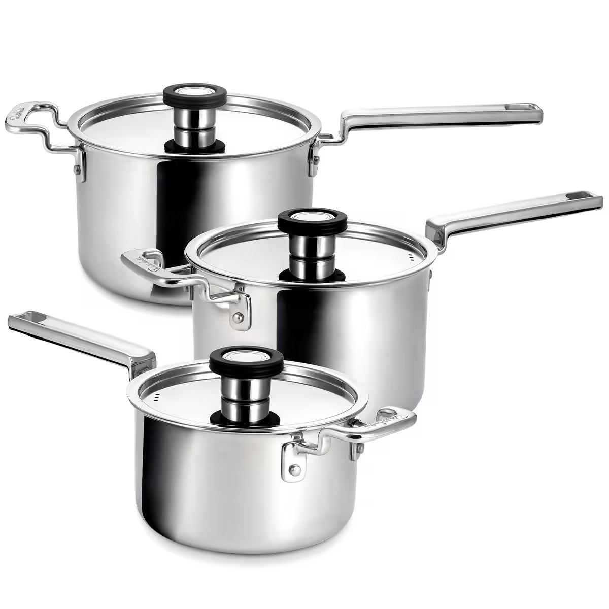 Robert welch 316 Series kastrullset 3 delar rostfritt stål