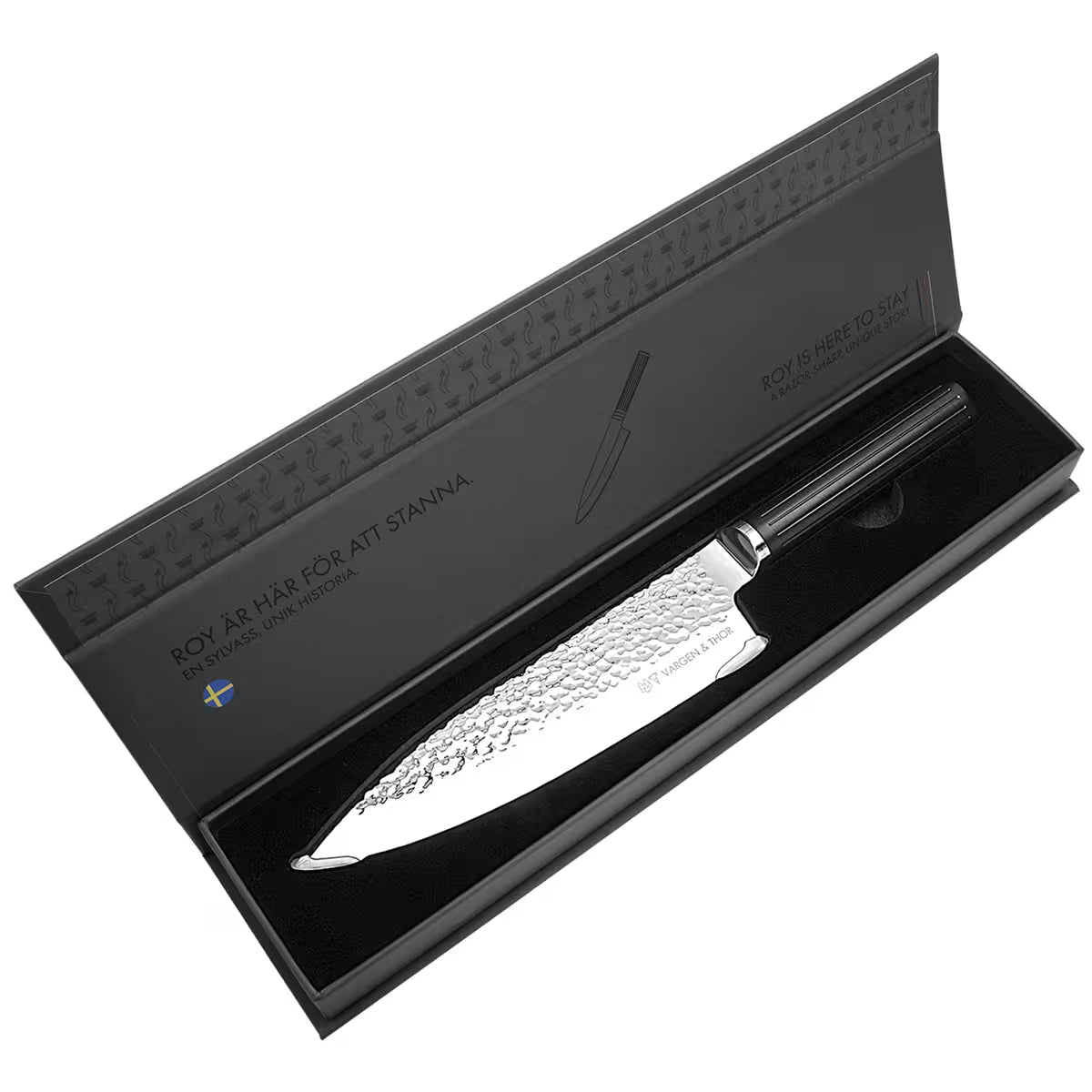 Vargen & Thor Glima Roy Pro kockkniv 20 cm stål/svart