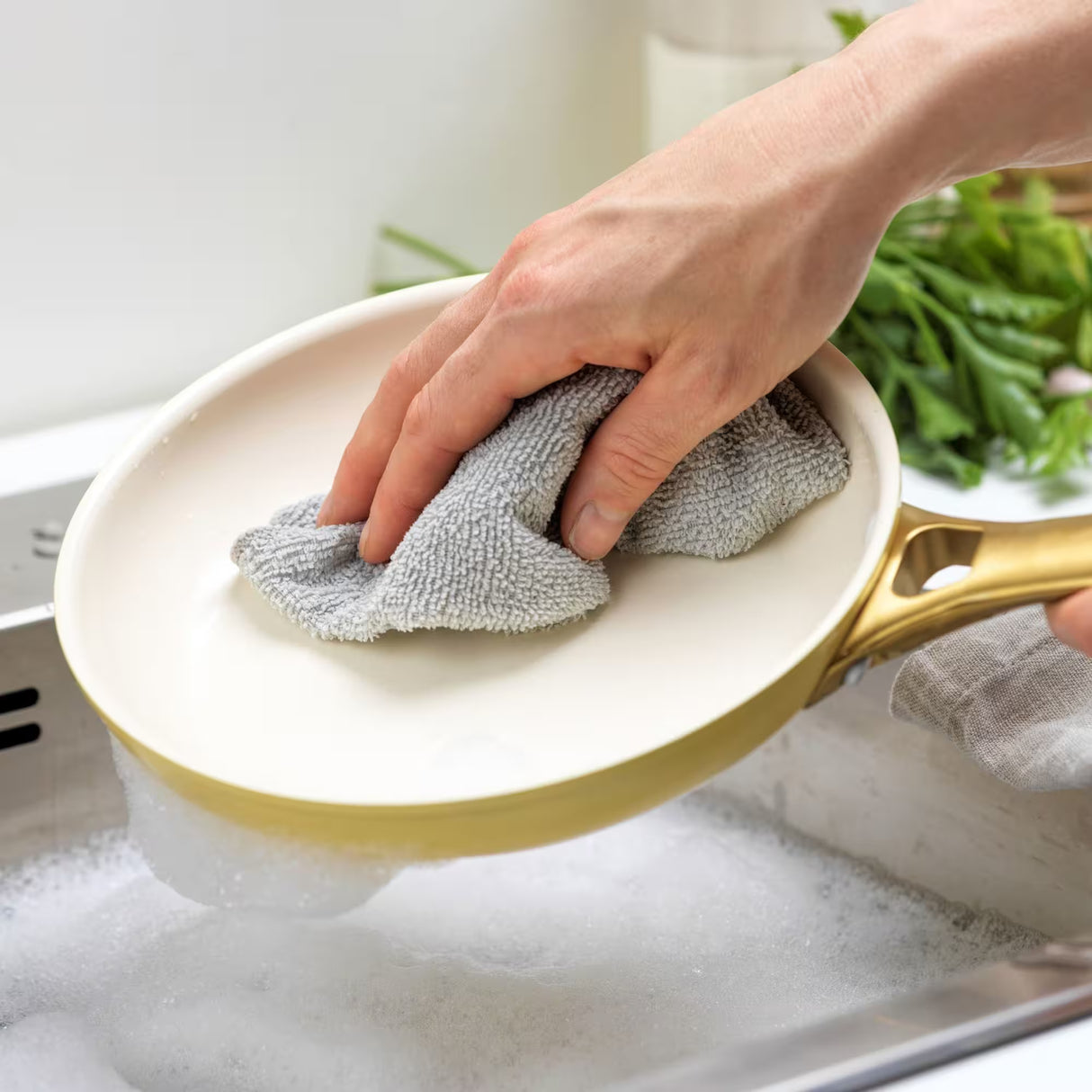 Greenpan Padova stekpanneset 2 delar gul