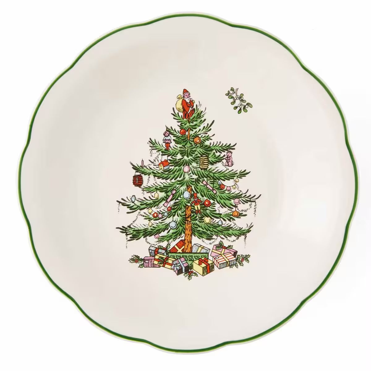 Spode Christmas Tree godisskål på fot