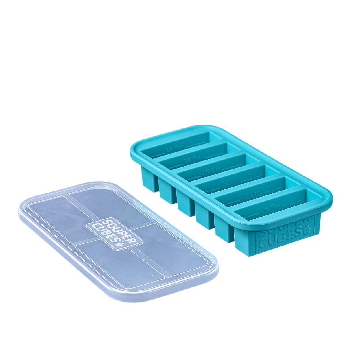Souper Cubes Frysform i Silikon med Lock 6x125 ml Blå