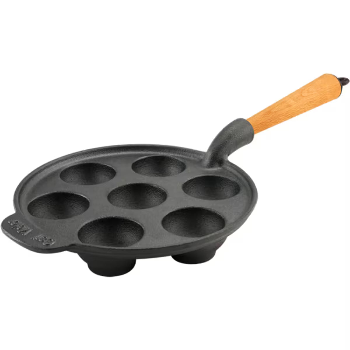 Carl victor Äppelskivepanna gjutjärn 21 cm Bokhandtag
