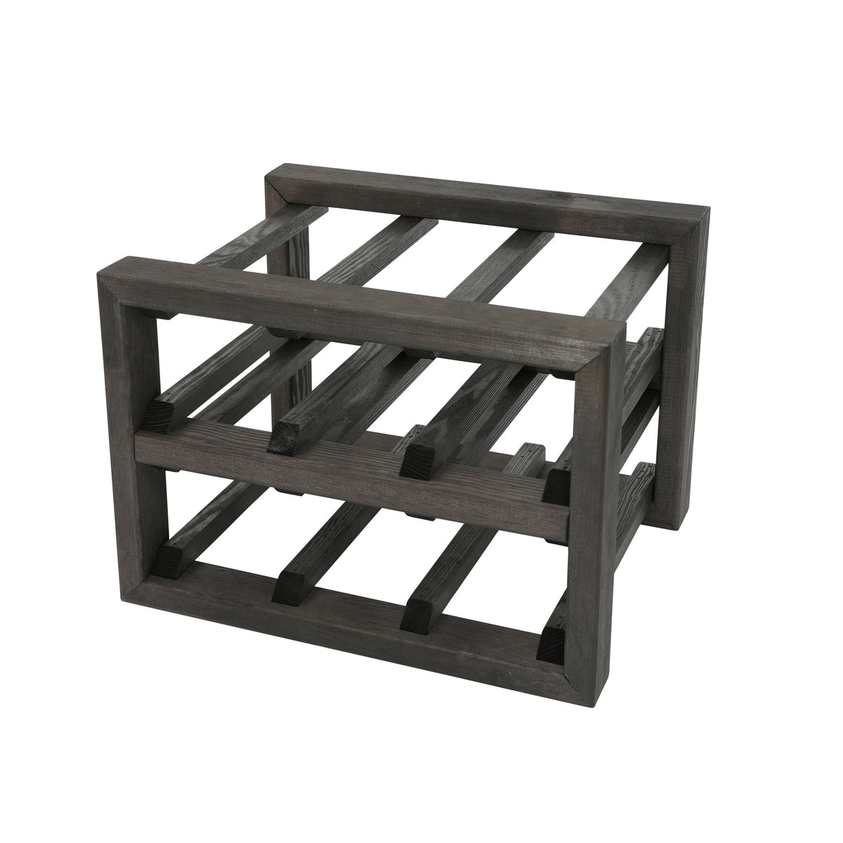 Swedish Wine Rack Furu Vinställ 6 flaskor svart