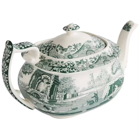 Spode Heritage Green Italian tekanna grön/vit