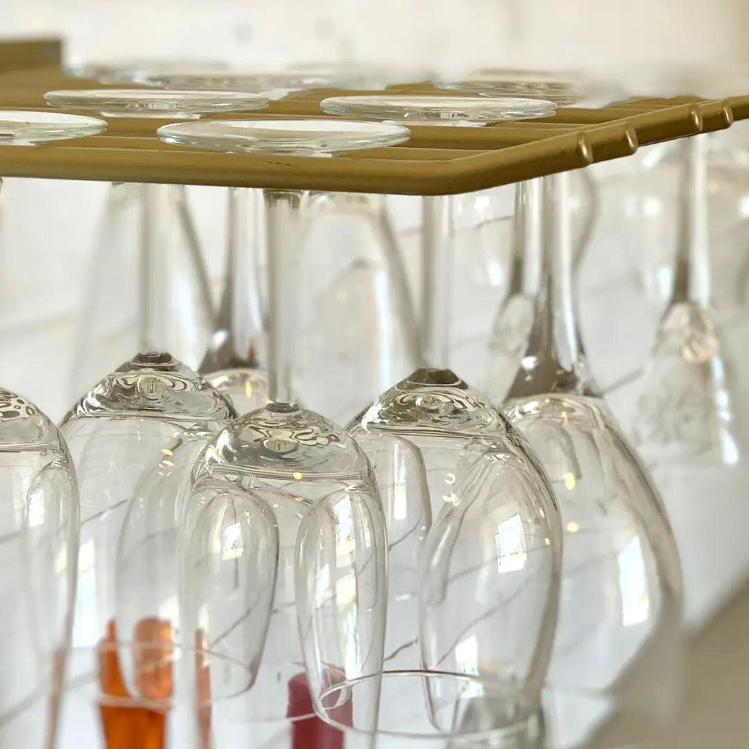 Hahn kitchenware glashängare vägg 20 glas guld