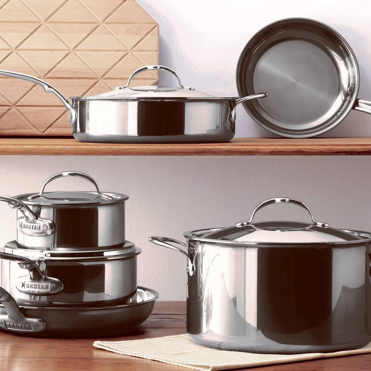 Hestan Nanobond Grytset 10 delar Stål