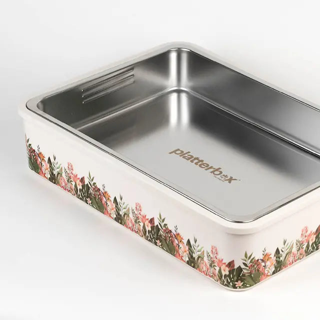 Platterbox Matlåda isolerad med kylning 5,5 L Floral