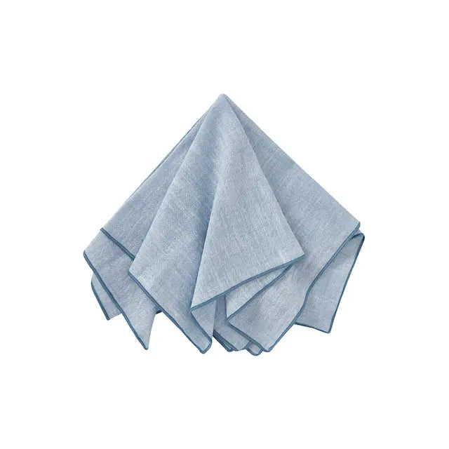 Stiernholm Eline Servett 45x45 cm 2-pack Blå/Vit