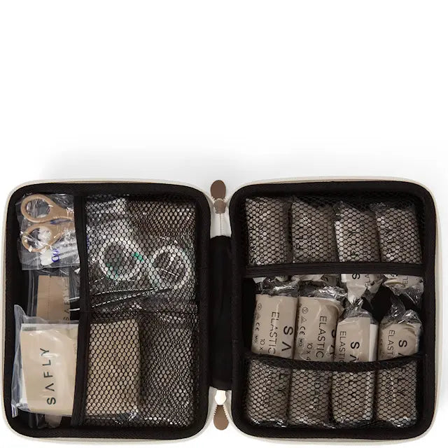 Safly Första hjälpen-kit To-Go 14x4,5x11 cm sand