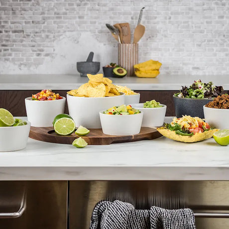 Modern House Nord tacoset 7 skålar natur/vit