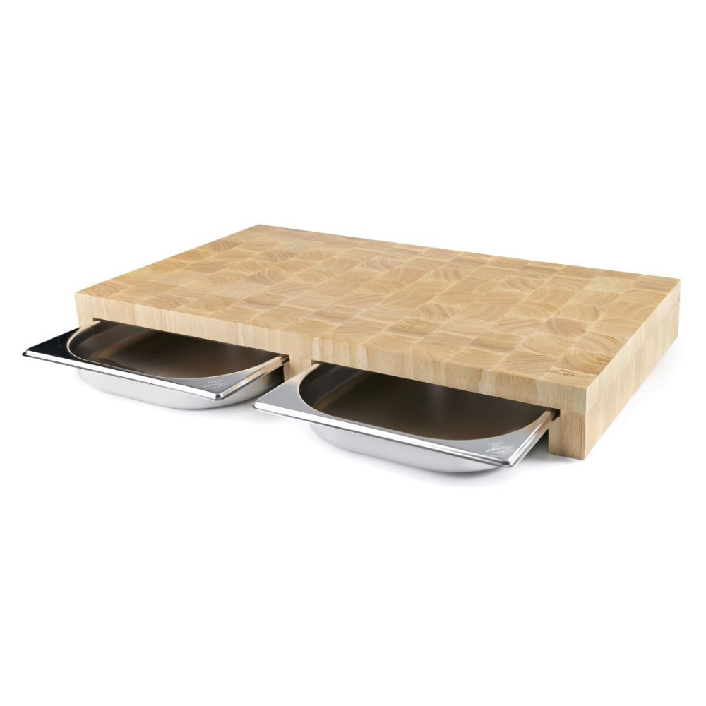 Lacor Skärbräda med 2 uppsamlingslådor 61 x 34 cm