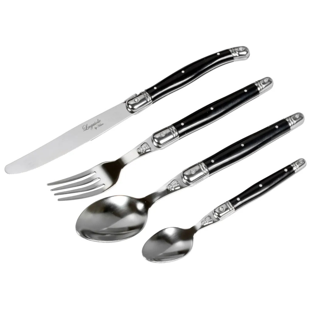 Laguiole By Hâws bestickset 24 delar Svart