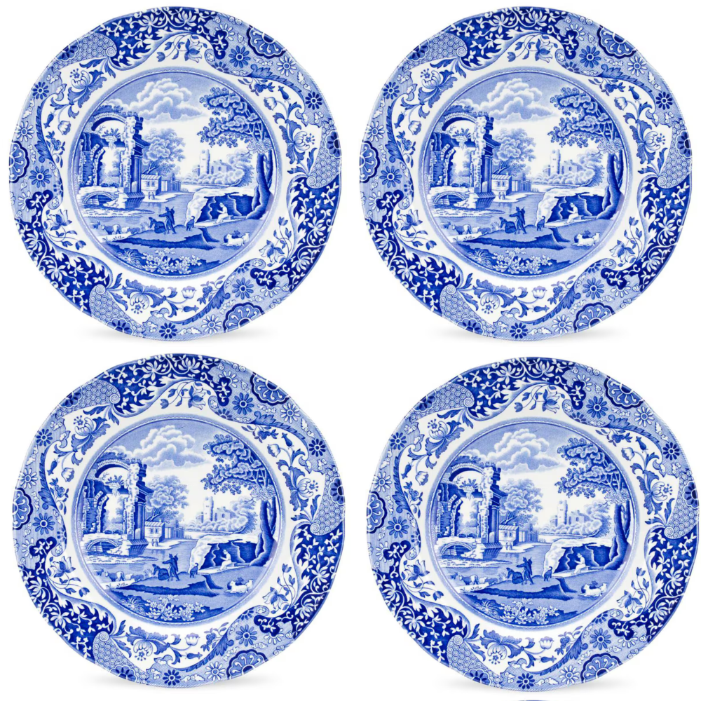 Spode Blue Italian tallrik 27 cm 4-pack