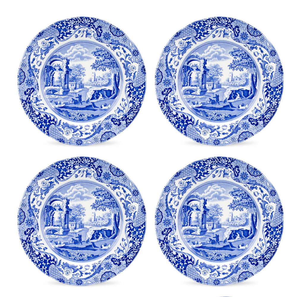 Spode Blue Italian tallrik 23 cm 4-pack