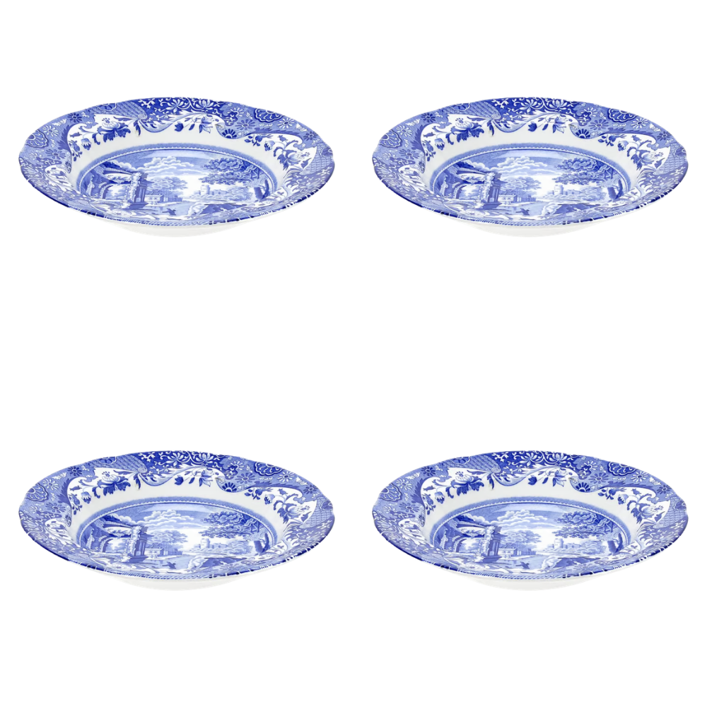 Spode Blue Italian djup tallrik 23 cm 4-pack