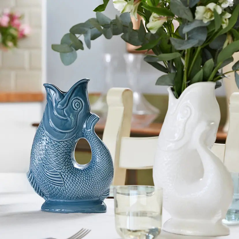 Wade Fish Jug kanna 1,2 L vit