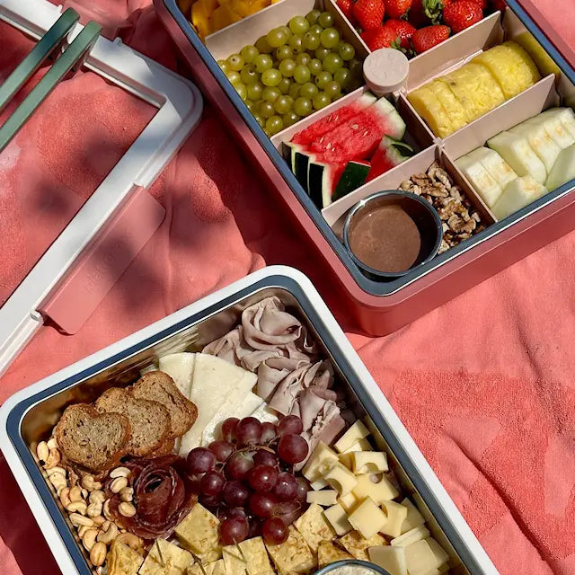Platterbox Matlåda isolerad med kylning 5,5 L Floral