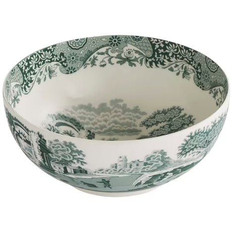 Spode Heritage Green Italian serveringsskål 27,5 cm grön/vit
