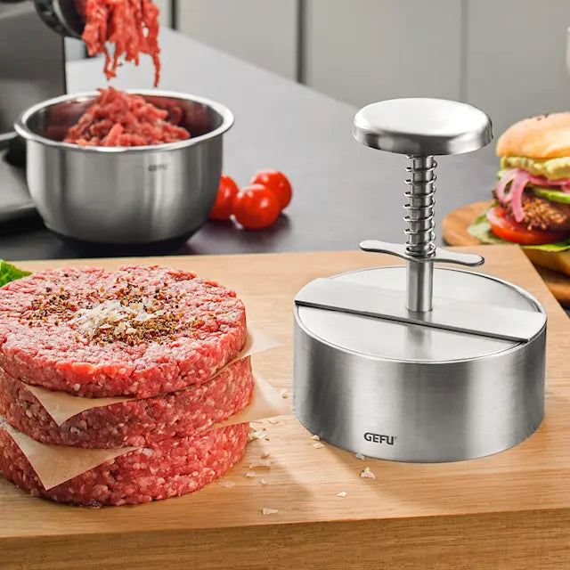 Gefu Patti hamburgerpress 11,5 cm stål
